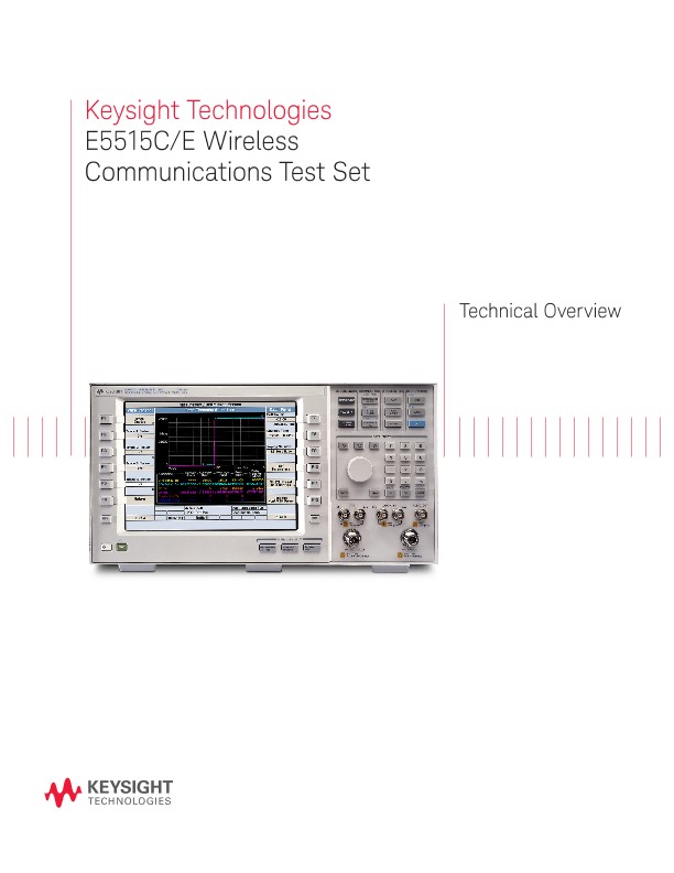 E5515C/E Wireless Communications Test Set