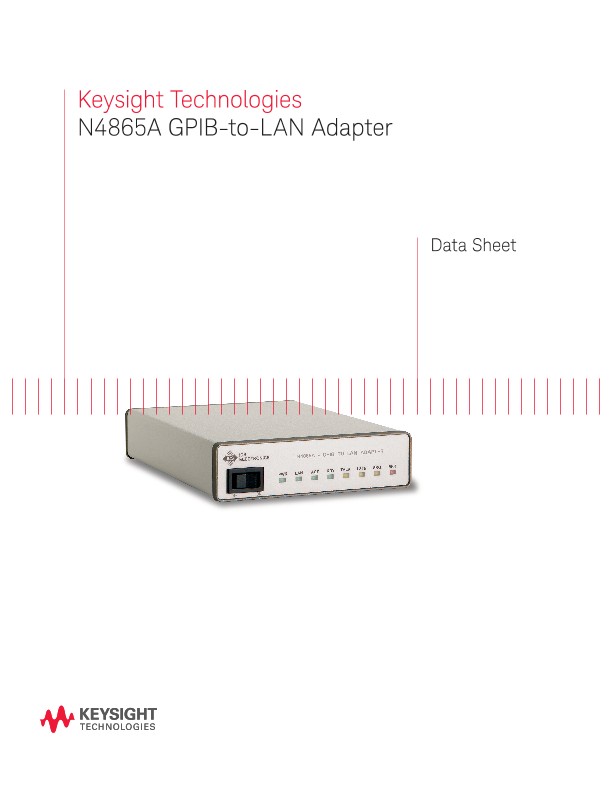 N4865A GPIB-to-LAN Adapter