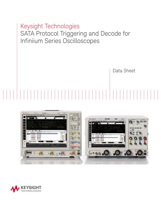 SATA Protocol Triggering and Decode for Infiniium Series Oscilloscopes