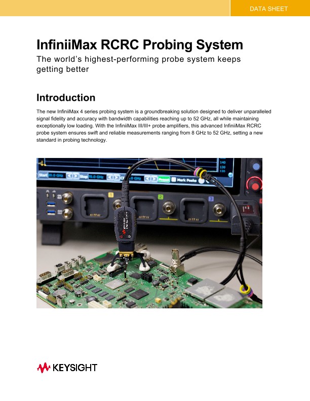 InfiniiMax RCRC Probing System