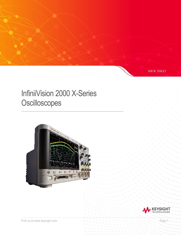 InfiniiVision 3000G X-Series Oscilloscopes - Keysight Technologies