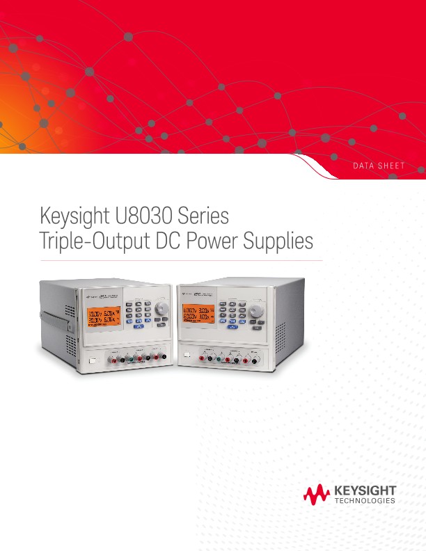 U8030 Series Triple-Output DC Power Supplies