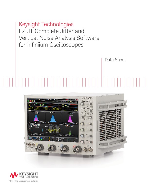 EZJIT Complete Jitter and Vertical Noise Analysis Software for Infiniium Oscilloscopes