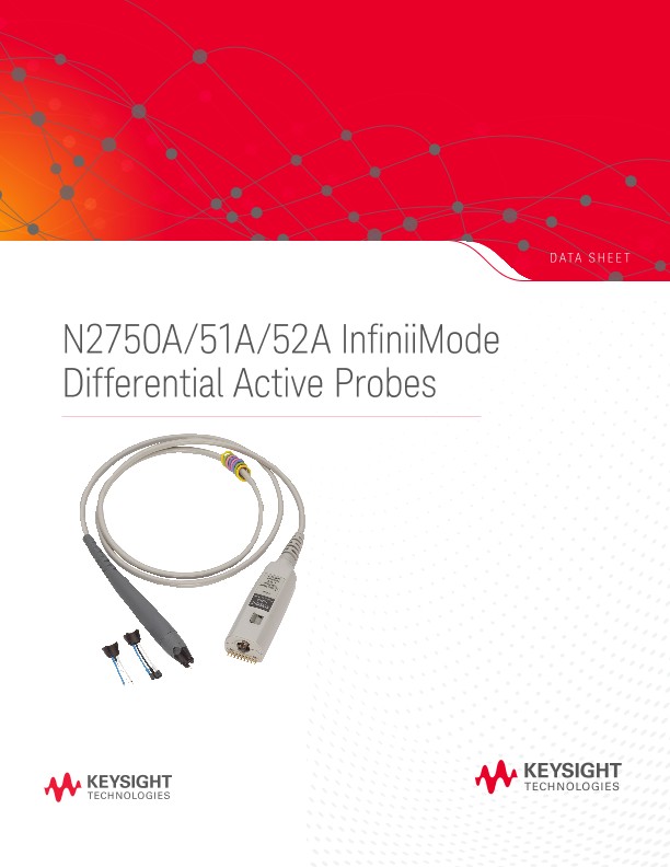 N2750A/51A/52A InfiniiMode Differential Active Probes 