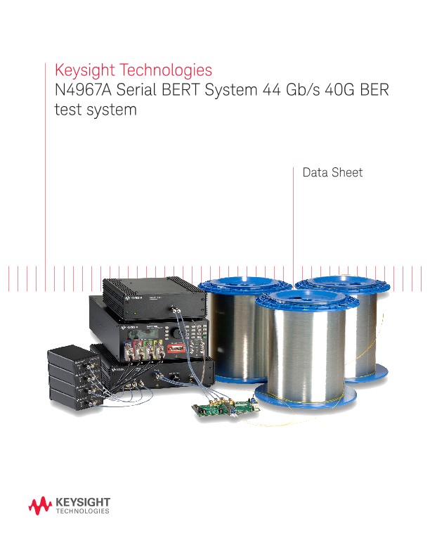 N4967A Serial BERT System 44 Gb/s 40G BER test system