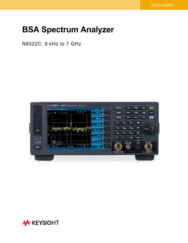 N9322C Basic Spectrum Analyzer