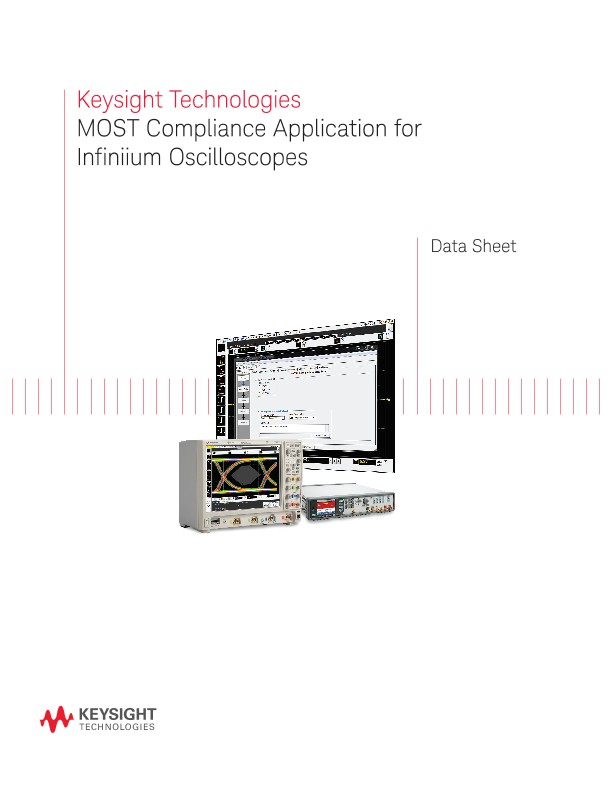 MOST Compliance Application for Infiniium Oscilloscopes PDF Asset Page ...