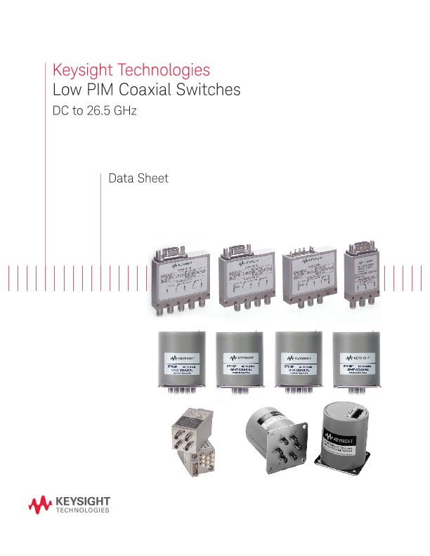Low PIM Coaxial Switches