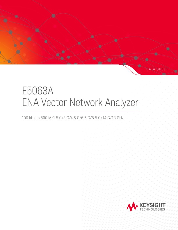 E5063A ENA Vector Network Analyzer