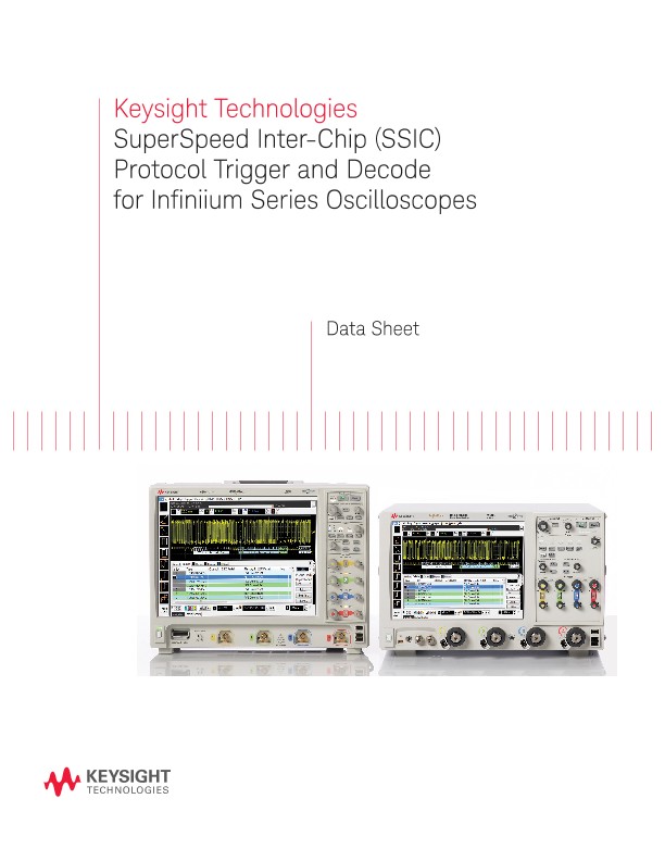 SuperSpeed Inter-Chip (SSIC) Protocol Trigger and Decode PDF Asset Page ...