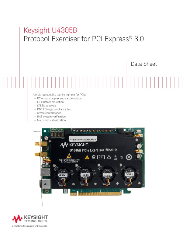 U4305B Protocol Exerciser for PCI Express® 3.0