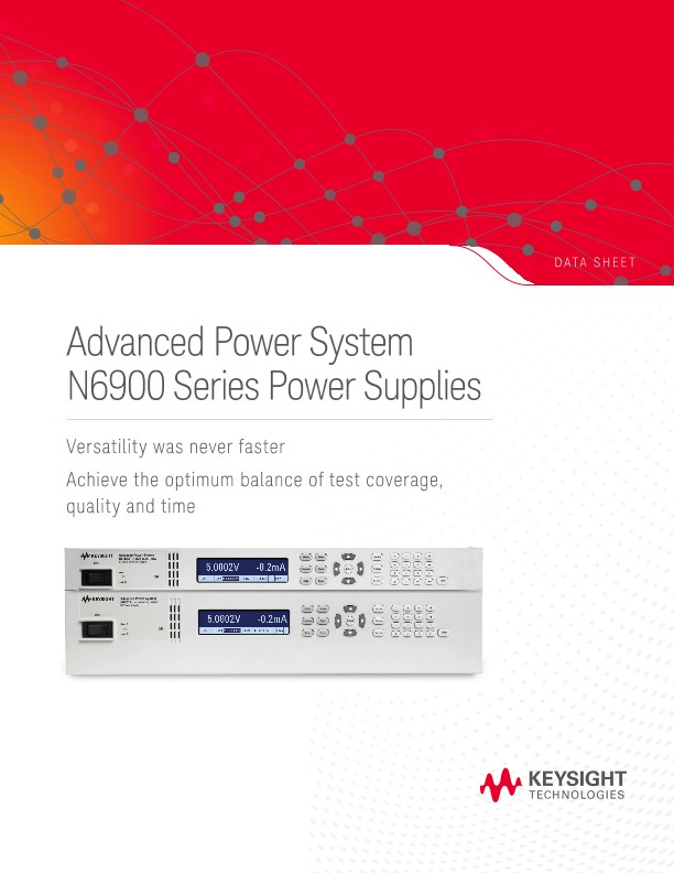 Advanced Power System N6900 Series Power Supplies