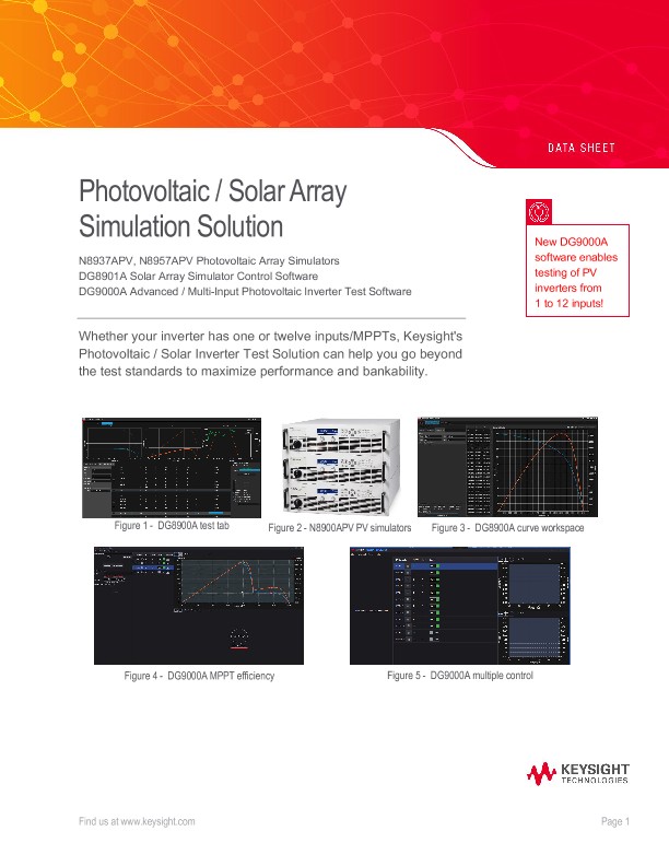 Photovoltaic/Solar Array Simulation Solution