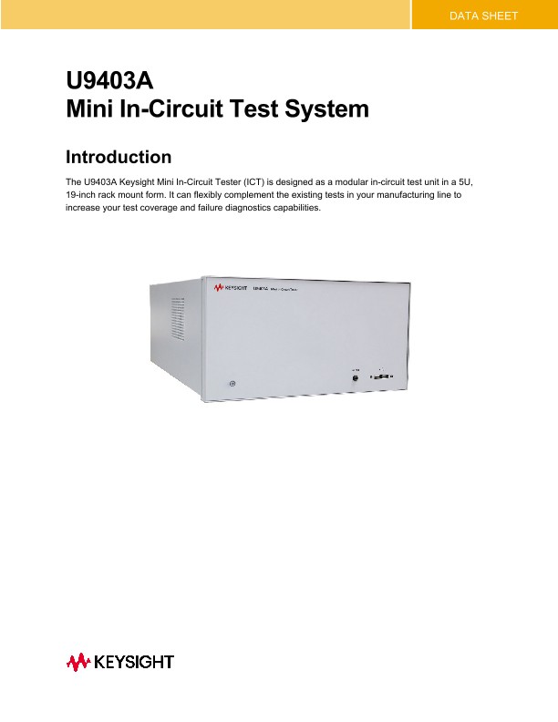 U9403A Mini In-Circuit Test System