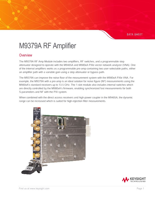 M9379A RF Amplifier