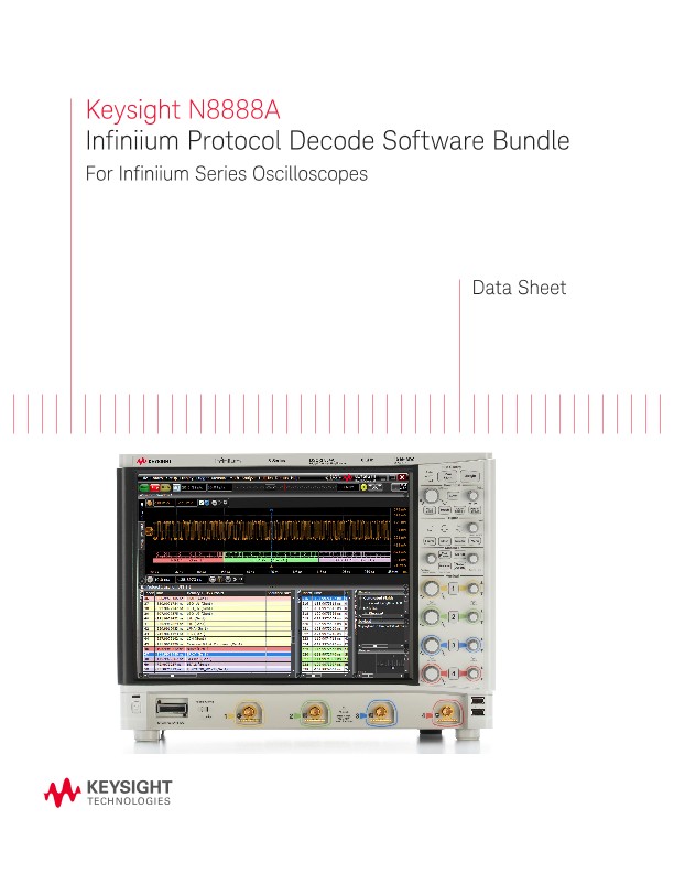 N8888A Infiniium Protocol Decode Software Bundle 