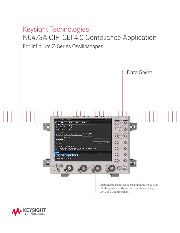 N6473A OIF-CEI 4.0 Compliance Application