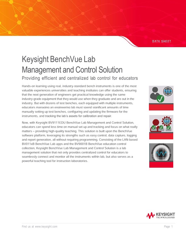 BenchVue Lab Management and Control Solution