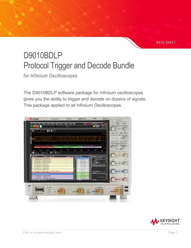 D9010BDLP Protocol Decode/Trigger Software Bundle