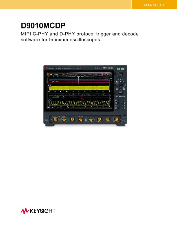 D9110MCDP MIPI C-PHY and D-PHY Protocol Trigger and Decode