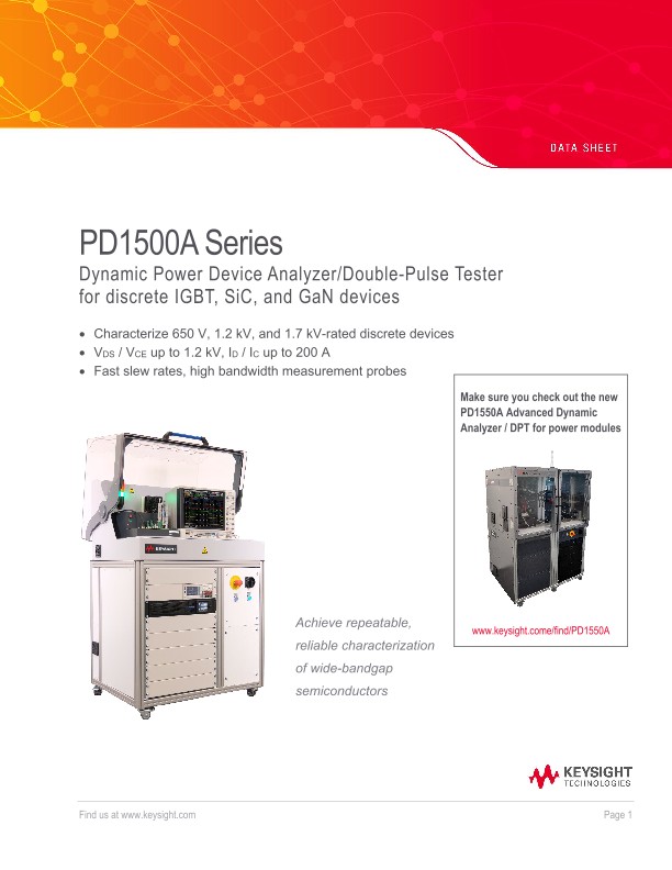 PD1500A Series Dynamic Power Device Analyzer/Double-Pulse Tester