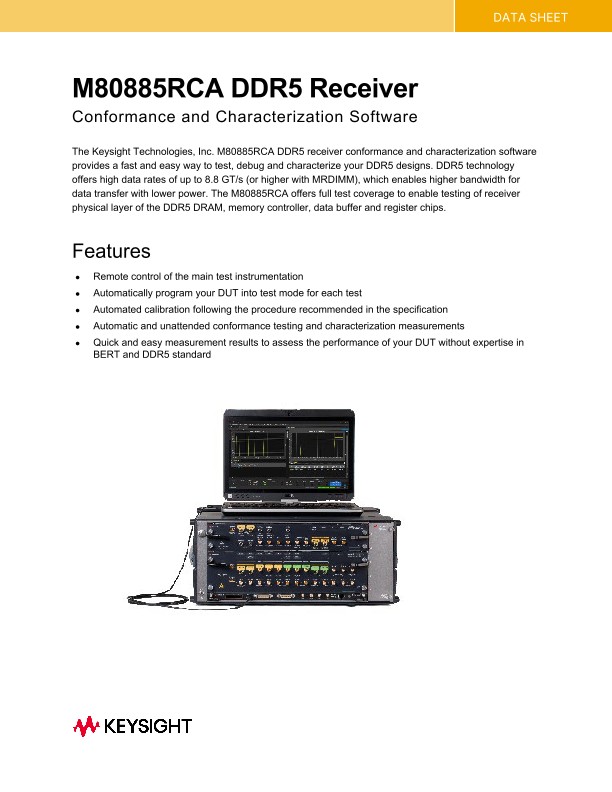 M80885RCA DDR5 Receiver