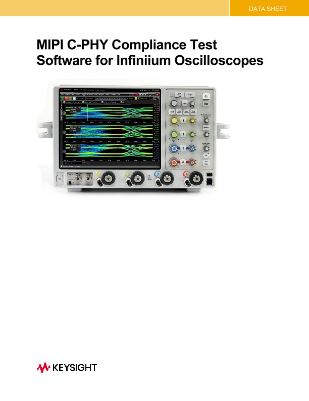 D9010CPHC MIPI C-PHY Compliance Test Software for Infiniium Oscilloscopes