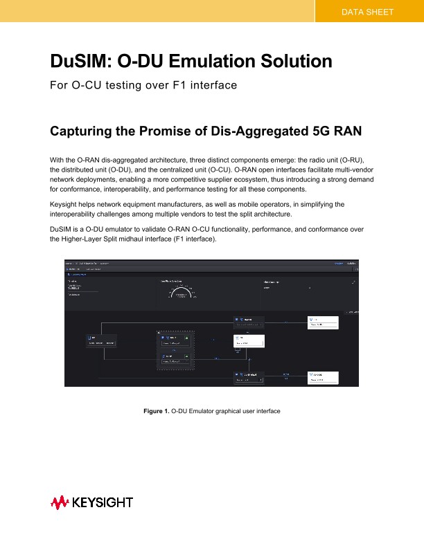 DuSIM: O-DU Emulation Solution