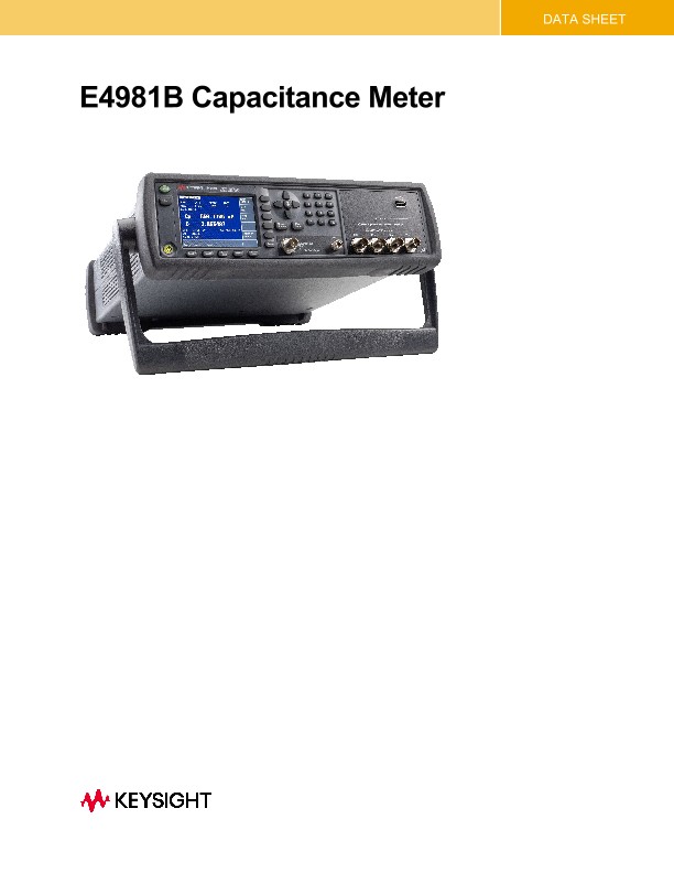 E4981B Capacitance Meter