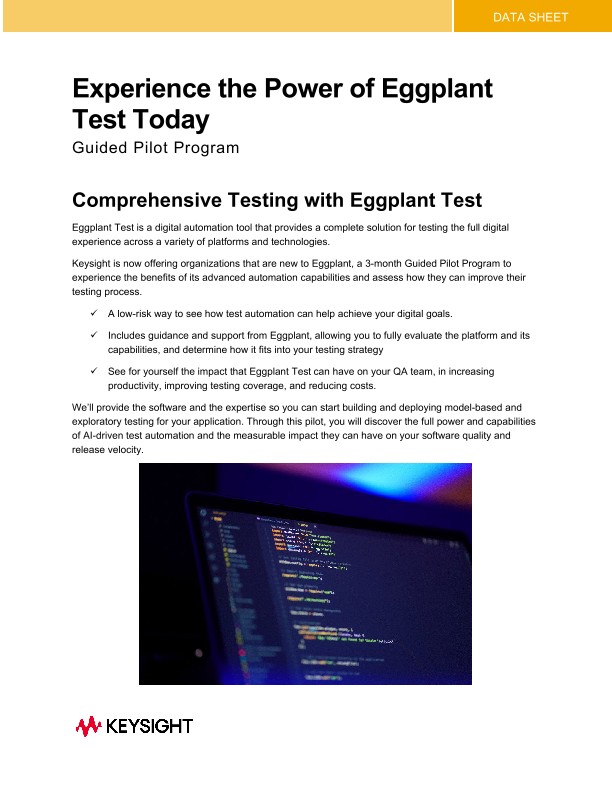 Experience the Power of Eggplant Test Today