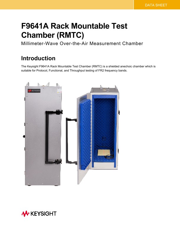 F9641A Rack Mounted Test Chamber (RMTC)