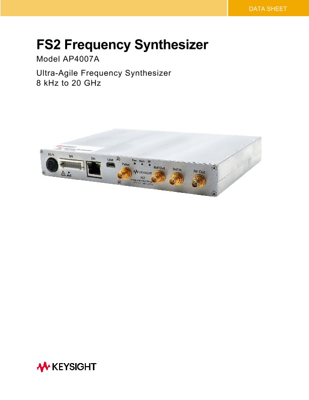 FS2 Frequency Synthesizer Model AP4007A