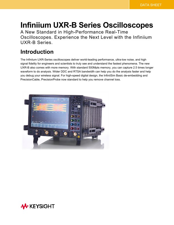 Infiniium UXR-B Series Oscilloscopes
