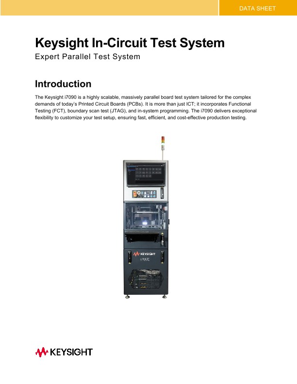 Keysight In-Circuit Test System Expert Parallel Test System