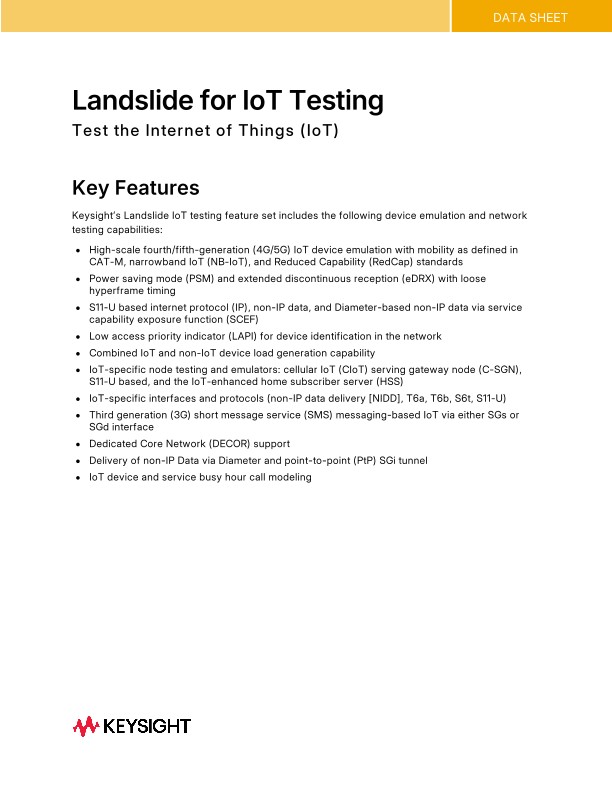 Landslide for IoT Testing
