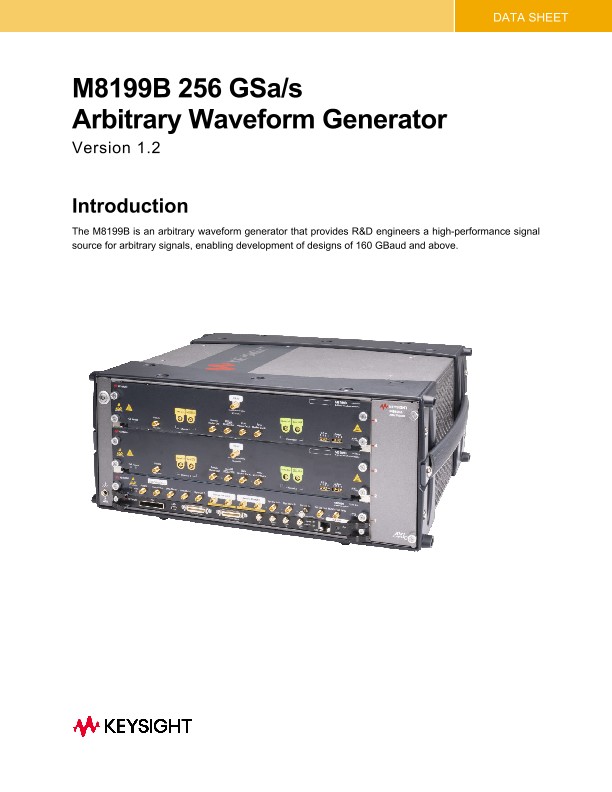 M8199B 256 GSa/s Arbitrary Waveform Generator