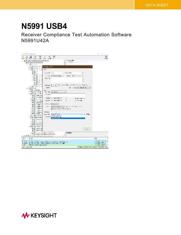 N5991 USB4 Receiver Compliance Test Automation Software