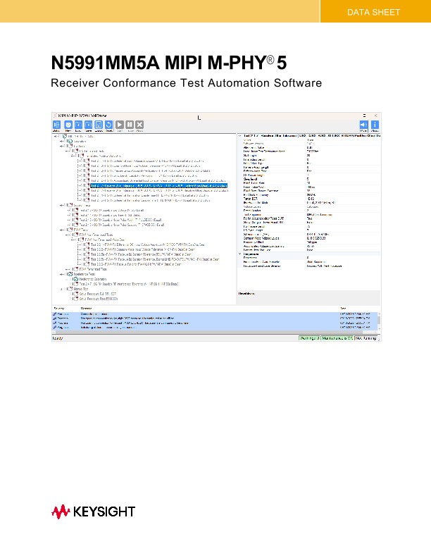 N5991MM5A MIPI M-PHY v5.0 Receiver Conformance Test Software