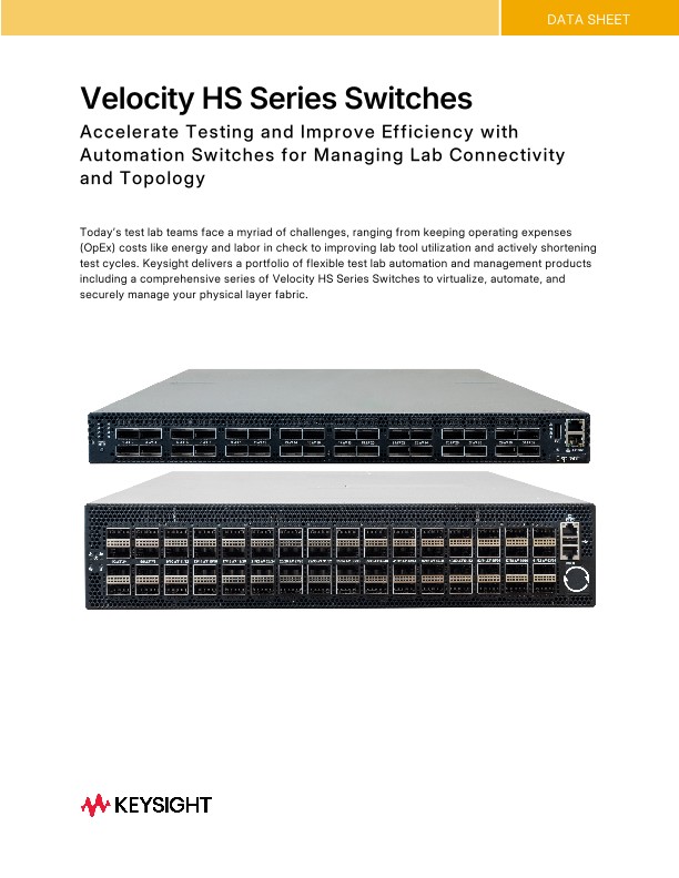 Velocity HS Series Switches 