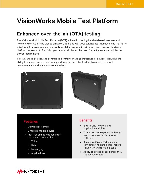 VisionWorks Mobile Test Platform 