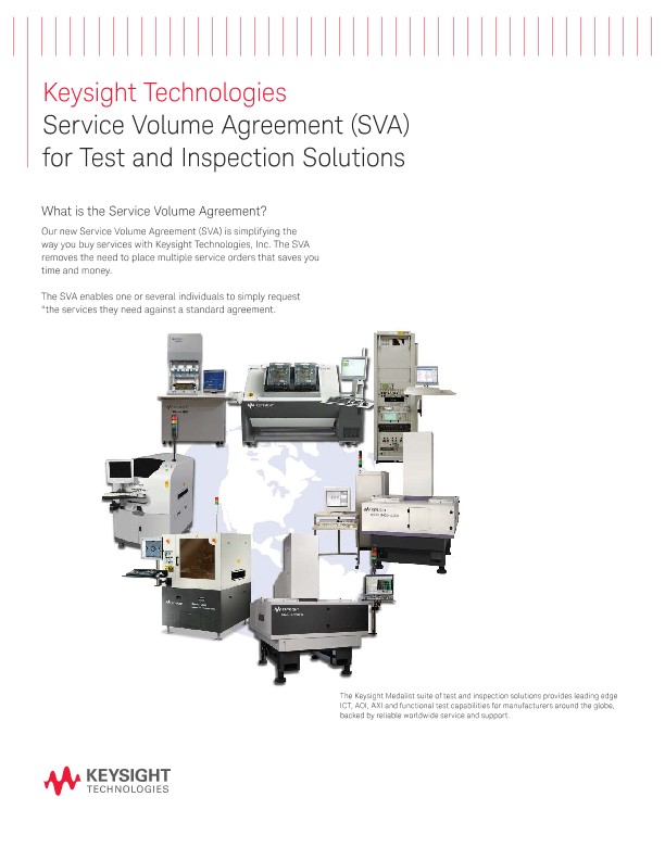 Service Volume Agreement (SVA) for Test and Inspection Solutions