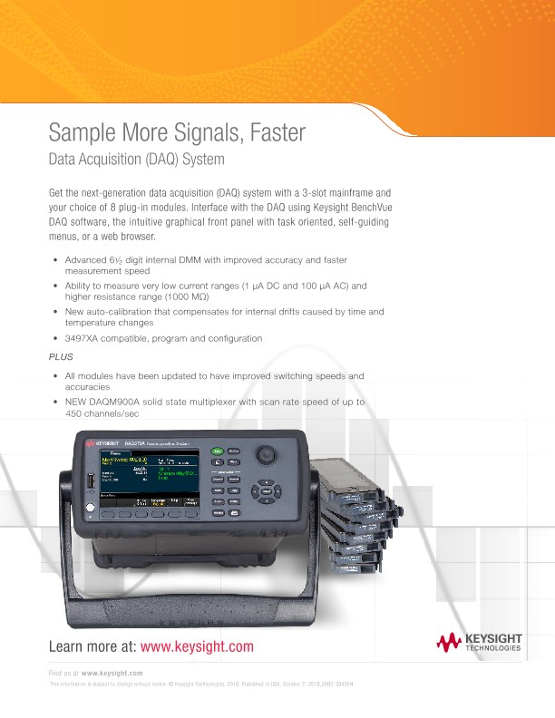 Sample More Signals, Faster Data Acquisition (DAQ) System 
