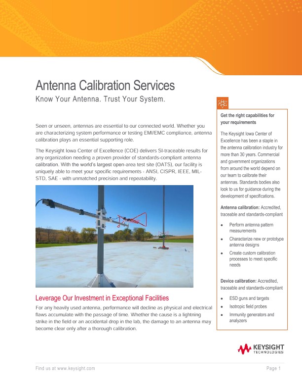Antenna Calibration Services 