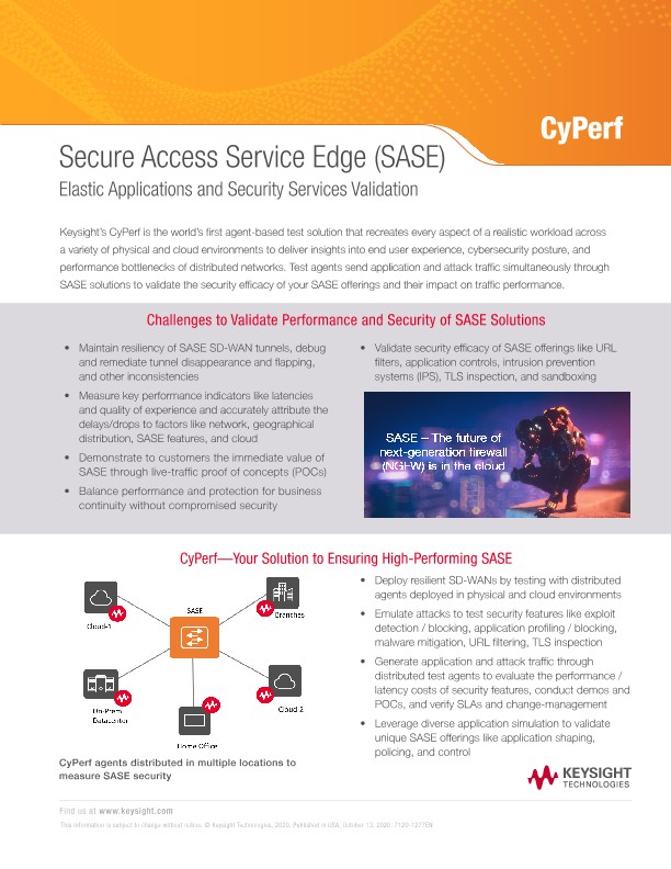 CyPerf Secure Access Service Edge (SASE)