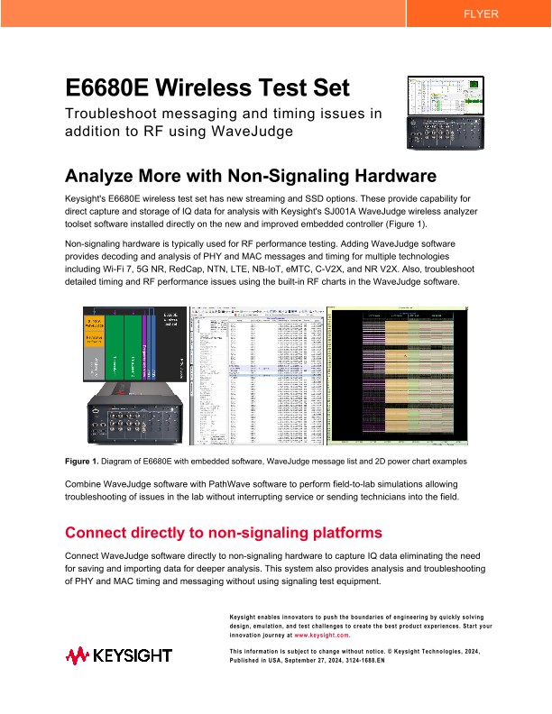 E6680E Wireless Test Set