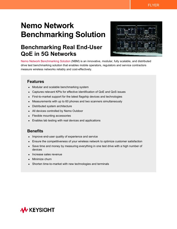 Nemo Network Benchmarking Solution