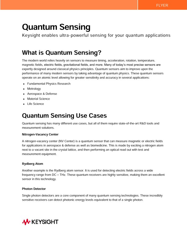 Quantum Sensing