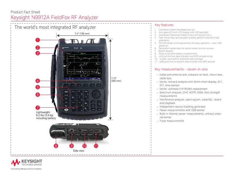 N9912A FieldFox RF Analyzer