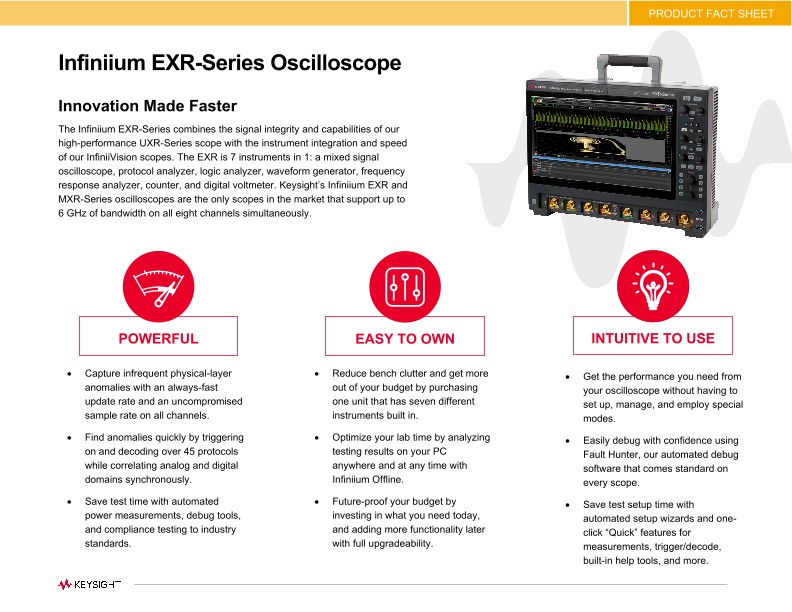 Infiniium EXR-Series Oscilloscope