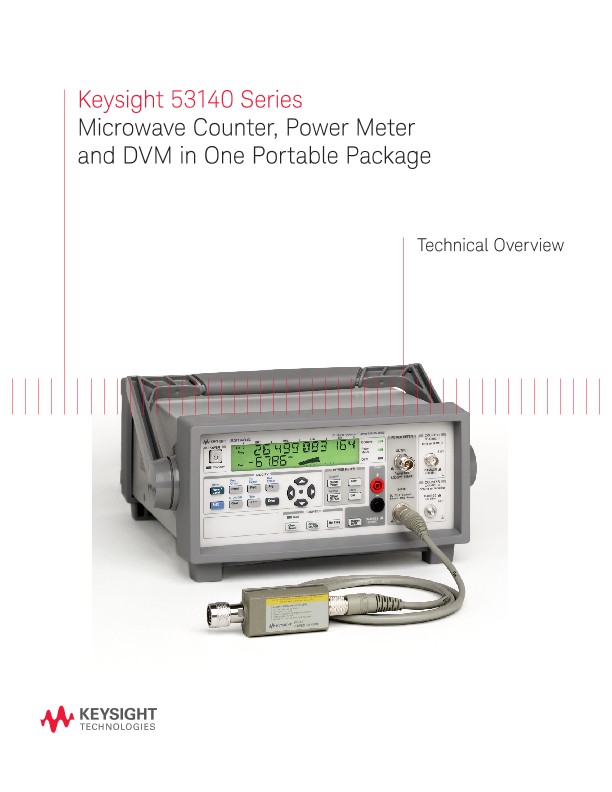 53140 Series Microwave Counter, Power Meter and DVM in One Portable Package
